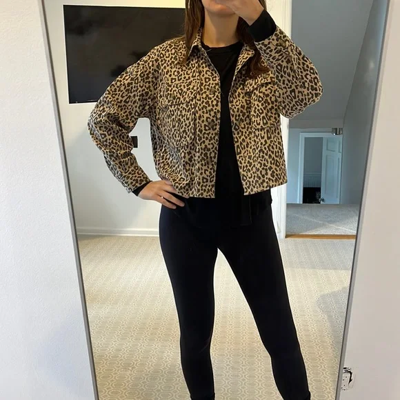 American Eagle button up top / over jacket - Picture 1 of 6